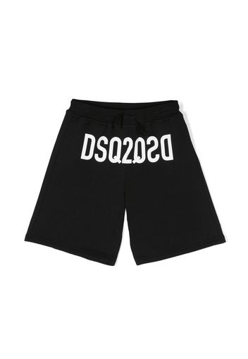 Dsquared2 Kids logo-print detail shorts - Schwarz