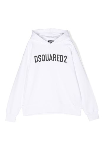 Dsquared2 Kids logo-print detail hoodie - Weiß