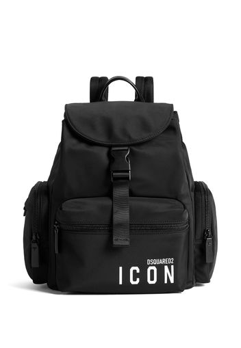 Dsquared2 Icon multi-pocket backpack - Schwarz