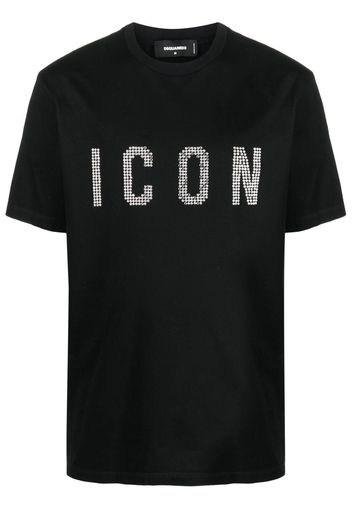 Dsquared2 Icon studded T-shirt - Schwarz