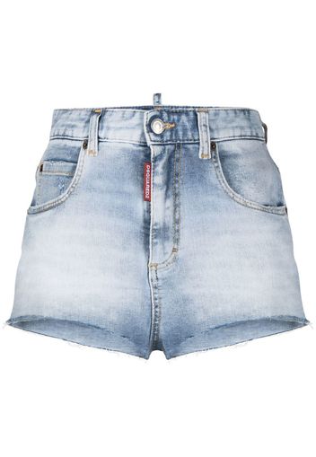 Dsquared2 high-rise denim shorts - Blau