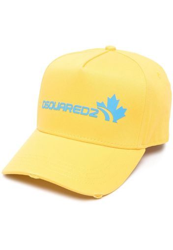 Dsquared2 logo-embroidered baseball cap - Gelb