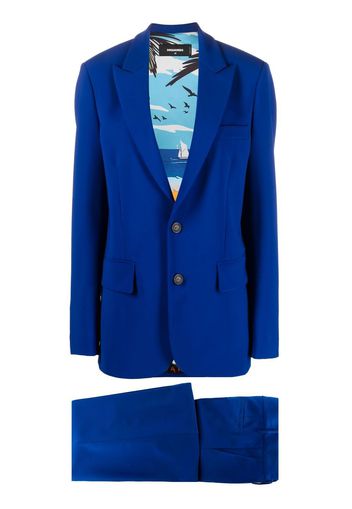 Dsquared2 single-breasted peak-lapels blazer - Blau