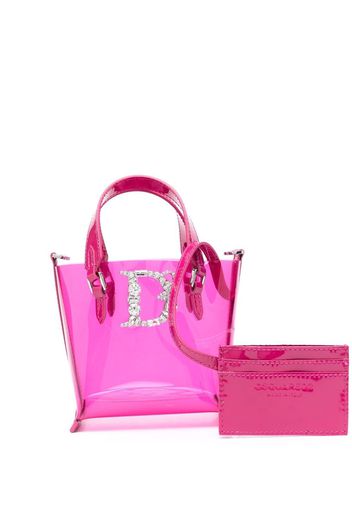 Dsquared2 transparent tote bag - Rosa