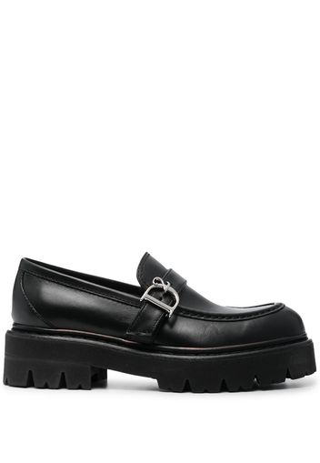 Dsquared2 monogram-detail flat loafers - Schwarz