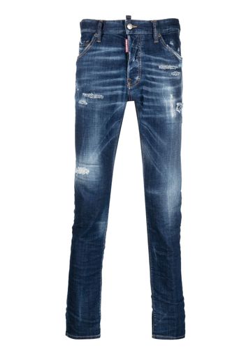 Dsquared2 distressed denim jeans - Blau