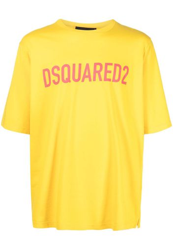 Dsquared2 logo-print cotton T-shirt - Gelb