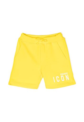 Dsquared2 Kids logo-print cotton shorts - Gelb