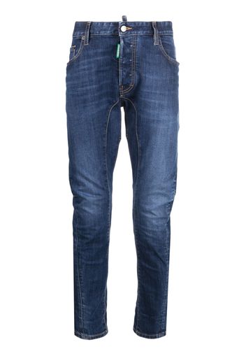 Dsquared2 logo-patch slim-fit jeans - Blau