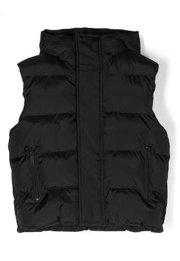 Dsquared2 Kids logo-print hooded gilet - Schwarz