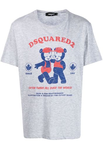 Dsquared2 logo-print short-sleeve T-shirt - Grau