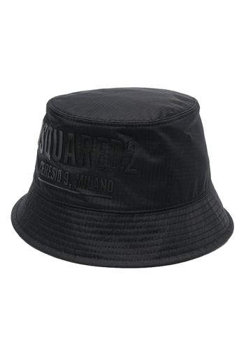 Dsquared2 logo-print bucket hat - Schwarz