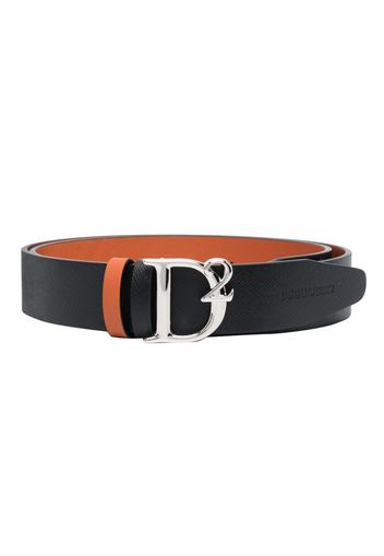 Dsquared2 D2 Statement-buckle leather belt - Schwarz