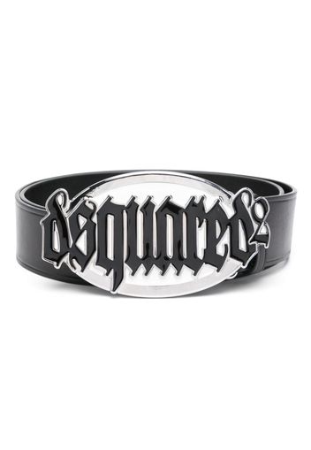 Dsquared2 Gothic logo-buckle leather belt - Schwarz