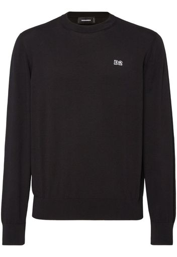 Dsquared2 Sweatshirt mit Logo-Print - Schwarz