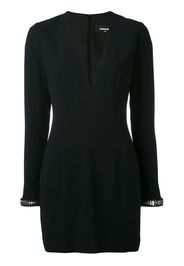 Dsquared2 Kleid mit V-Ausschnitt - Schwarz