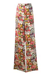 Dsquared2 Palazzohose mit Print - Nude