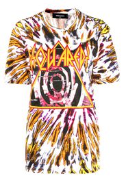 Dsquared2 T-Shirt mit Batikmuster - Schwarz