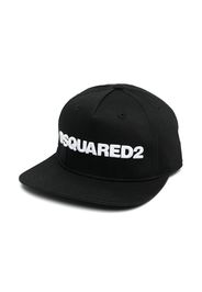 Dsquared2 Kids Baseballkappe mit Logo-Stickerei - Schwarz