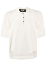 Dsquared2 Poloshirt mit Netzeinsätzen - Nude