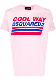 Dsquared2 T-Shirt mit "Cool Way"-Print - Rosa