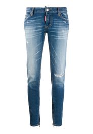 Dsquared2 Skinny-Jeans im Distressed-Look - Blau