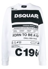 Dsquared2 T-Shirt mit Slogan-Print - Weiß