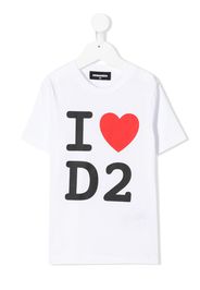 Dsquared2 Kids T-Shirt mit Herz-Print - Weiß