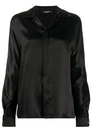 Dsquared2 Hemd mit offenem Kragen - Schwarz