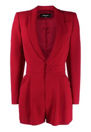 Dsquared2 Langärmeliger Playsuit - Rot