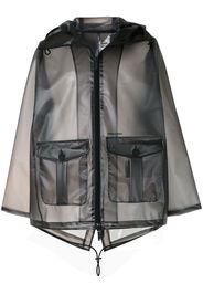 Dsquared2 Kurzer Parka mit Sheer-Effekt - Schwarz