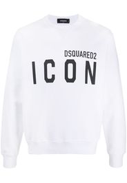 Dsquared2 Sweatshirt mit "Icon"-Print - Weiß