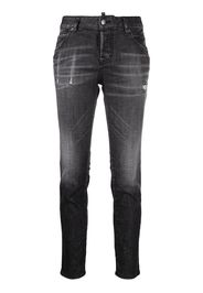 Dsquared2 Jeans in Distressed-Optik - Schwarz