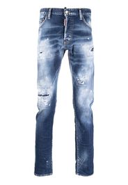 Dsquared2 Skinny-Jeans mit Bleached-Effekt - Blau