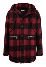 Dsquared2 Karierter Mantel - Rot