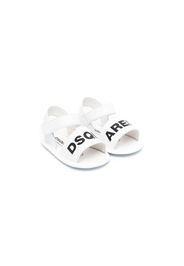 Dsquared2 Kids Sandalen mit Logo-Print - Weiß