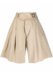 Dsquared2 Hoch sitzende Bundfaltenshorts - Nude