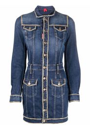 Dsquared2 Tailliertes Jeanskleid - Blau