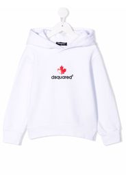Dsquared2 Kids Hoodie mit Logo-Print - Weiß