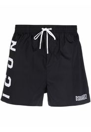 Dsquared2 Badeshorts mit Logo-Print - Schwarz