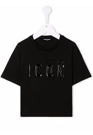 Dsquared2 Kids T-Shirt mit "Icon"-Print - Schwarz