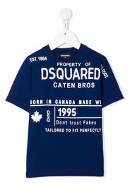 Dsquared2 Kids T-Shirt mit Logo-Print - Blau