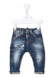 Dsquared2 Kids Skinny-Jeans mit Distressed-Detail - Blau