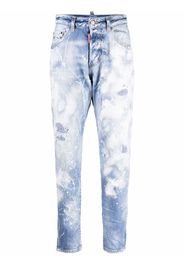 Dsquared2 Jeans mit Farbklecks-Print - Blau