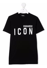 Dsquared2 Kids TEEN Icon-print cotton T-shirt - Schwarz