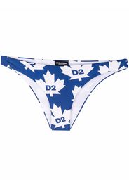 Dsquared2 maple leaf bikini bottoms - Blau