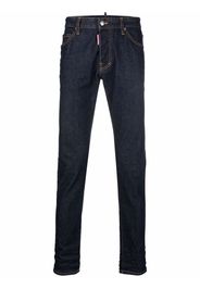 Dsquared2 Gerade Jeans mit "Icon"-Print - Blau
