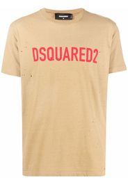 Dsquared2 T-Shirt mit Logo-Print - Nude