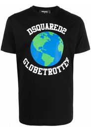 Dsquared2 T-Shirt mit Logo-Print - Schwarz