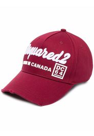 Dsquared2 Baseballkappe mit Logo-Stickerei - Rot
